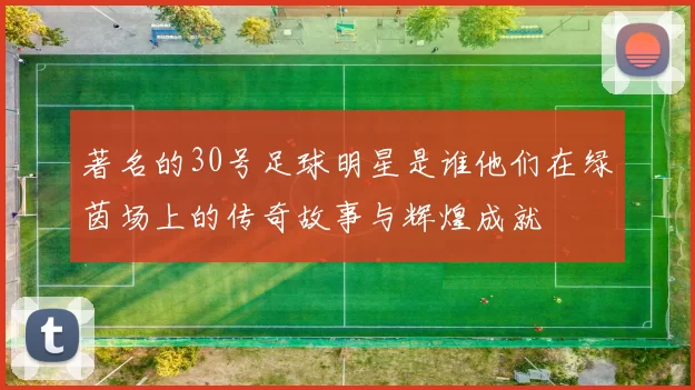著名的30号足球明星是谁他们在绿茵场上的传奇故事与辉煌成就
